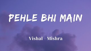 Pehle Bhi Main  Vishal Mishra  Animal  Official Audio  Lyrics Video  SF LYRICS HUB [upl. by Annelise]