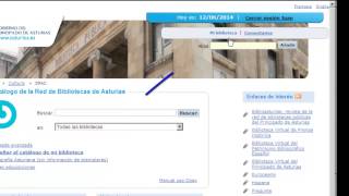 Acceso a Mi Biblioteca en el OPAC de Absysnet de la Red de Bibliotecas Públicas de Asturias [upl. by Michella397]