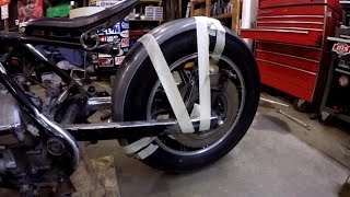 Goldwing Bobber Build  Part 4  Fender and Hard Tail [upl. by Ronaele]