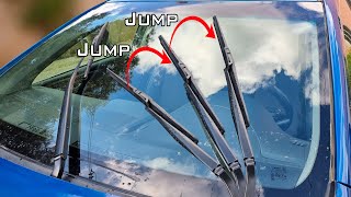 How to Fix Annoying Wiper Jumping on Windshield  windshield wipers not wiping properly [upl. by Royo]