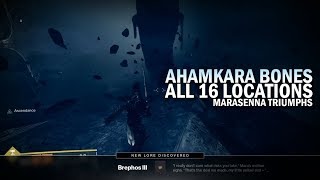 All 16 Ahamkara Bone Locations  quotMarasennaquot Lore Triumphs Guide Destiny 2 Forsaken [upl. by Consuela]