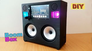 DIY Portable MP4 Boombox Speaker Loud System [upl. by Ietta]