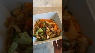 ASMR Salmon Veggie Stir Fry shorts [upl. by Einomrah]