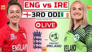 🔴LiveEngland Women vs Ireland Women live 3rd ODI  ENGW vs IREW live  live cricket match today [upl. by Asilram]