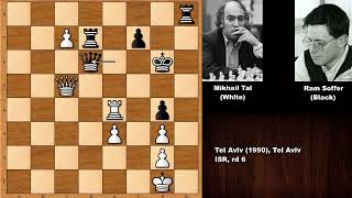 Mikhail Tal vs Ram Soffer  Tel Aviv 1990 [upl. by Tol]