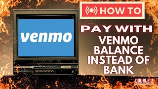 How to pay with Venmo balance instead of Bank [upl. by Betthezul]