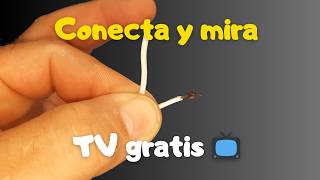 Lamento no haberlo hecho antes😱 ¡Coloca este cable en la televisión y mira TV HD GRATIS 📺 [upl. by Euhc]