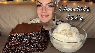 SYRUPY CHOCOLATE CAKE MUKBANG Vegan No Talking [upl. by Torre]