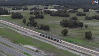 METRONET MorleyEllenbrook Line  First Test Train on Track Drone Video [upl. by Annocahs974]