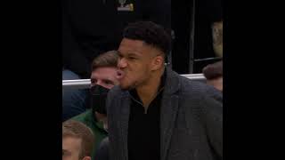 Giannis Reaction after this Thanasis Antetokounmpo Dunk Shorts [upl. by Olson926]