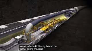 How do they build tunnels through mountains Amazing modern tunnels construction tunnelconstruction [upl. by Rehtse]