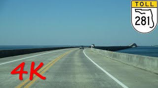 ⁴ᴷ Garcon Point Toll Bridge northbound 4K VIDEO [upl. by Pernas57]