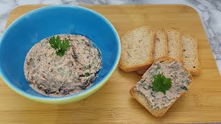 ESSE PATÉ DE SARDINHA É O MELHOR QUE JÁ COMI  FÁCIL SIMPLES E DELICIOSO [upl. by Tremann418]