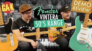 Fender Vintera  50s Range  DemoReview [upl. by Kinnard]