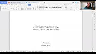 CRIMINOLOGICAL RESEARCH PROPOSAL Instructional Purposes only [upl. by Chansoo]