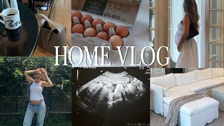 Resetting after a long trip baby scan scare new couch delivery amp house tour [upl. by Jacey]