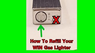 How To Refill Your Vintage WIN Gas Cigarette Lighter [upl. by Latea]