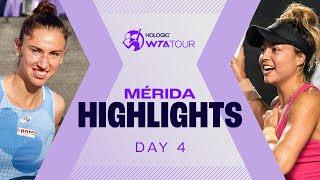 Day 4 in Mérida featuring Zarazua vs Chwalinska Sorribes Tormo in action  WTA Match Highlights [upl. by Airom154]