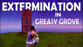 SOLO vs SQUAD  GREASY GROVE EXTERMINATION  Fortnite Battle Royale [upl. by Ainot]