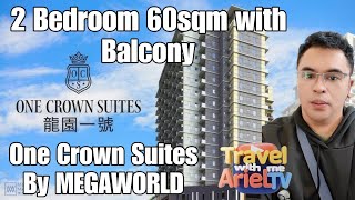 ONE CROWN SUITES in WINFORD RESORT MANILA By MEGAWORLD 2 BEDROOM 60SQM with Balcony [upl. by Carrol719]