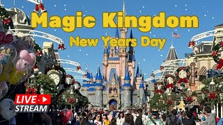 🔴 Live  Magic Kingdom New Years Day  Walt Disney World 112024 [upl. by Ertnom612]