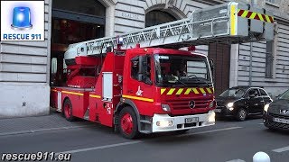 Paris Fire Response  BSPP Départ feu PS  EPAN  FA CS Ménilmontant [upl. by Jeffery]