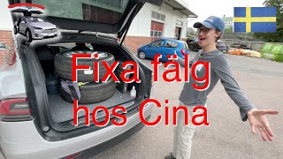 Fixa fälg hos Cina [upl. by Teews]