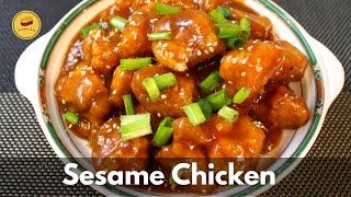 Sesame Chicken Recipe  How to make Sesame Chicken  Chinese Recipe [upl. by Jayson]