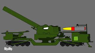 PZ G 10002 vs TM 3 M 450MM flipaclip tank cartoon animation [upl. by Arianna732]