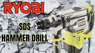 A powerful corded hammer drill  Ryobi 1500w SDS Rotary Hammer Drill [upl. by Lai]