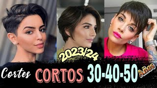 CORTES DE CABELLO CORTO MUJERES de 304050 años Tendencia 202324 Lo Último en Moda para Cabello [upl. by Litnahs22]