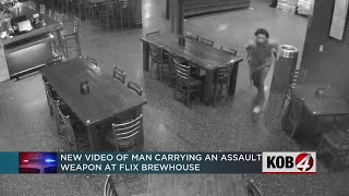 New video shows man enter Flix Brewhouse with AR15 [upl. by Ayt]