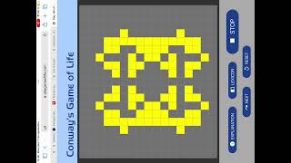 Conway’s game of life Shapes that i found and were found by others [upl. by Sacksen]