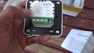 Unboxing an Underfloor Heating Thermostat [upl. by Eesac]