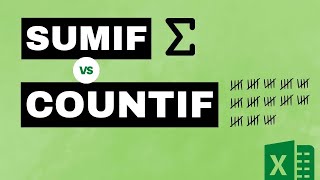 SUMIF and COUNTIF  Excel Functions [upl. by Datnow]