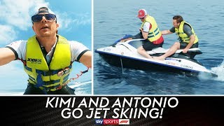 Kimi Räikkönen vs Antonio Giovinazzi  Jet Ski Racing [upl. by Nanis571]