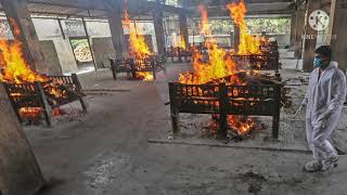 India resorts to mass cremations as Covid deaths pile up in second wave [upl. by Vittoria]