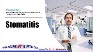 Stomatitis  Causes Diagnosis Symptoms Treatment Prognosis [upl. by Wivinah]