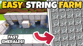 Minecraft Easiest Automatic STRING Farm 121 Tutorial  20000 PH [upl. by Stone]