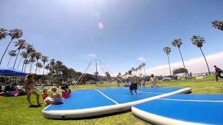 AirTrack workout at the beach [upl. by Beckman]