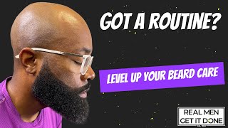 Beard Care for Black Men  Nighttime amp Morning Routine [upl. by Donald]