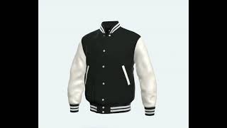 Varsity Jacket with Green Wool Body amp Bright White Sleeves Letterman Jacket [upl. by Gnoy905]