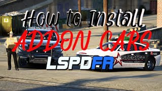 How to install Addon Cars  LSPDFR [upl. by Ahsinit]