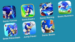 Sonic Forces 2017 Sonic Dash  2022 Sonic Racing 2019 Sonic Runners Adventure 2017 Sonic Jump Fever [upl. by Blake]