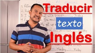 COMO TRADUCIR DEL INGLES AL ESPAÑOL FACIL Y RAPIDO [upl. by Zechariah]