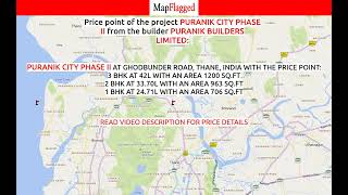 Thane  Puranik City Phase II by Puranik Builders at Ghodbunder Road  MapFlagged [upl. by Barny594]