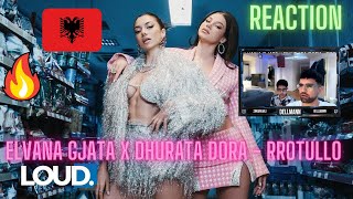 ELVANA GJATA x DHURATA DORA  RROTULLO Reaction [upl. by Marcella]