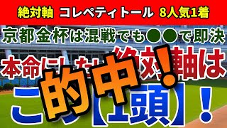 京都金杯2024【絶対軸1頭】公開！開幕週・コース形態・組み合わせから一択！高配当の立役者となる安心の絶対軸は？ [upl. by Ahsrat]