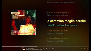 Me So Mbriacato by Mannarino  Bilingual Karaoke [upl. by Kentigerma]