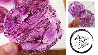 CLEAR RED CABBAGE CHIPS  Beautiful Garnish [upl. by Suiremed]